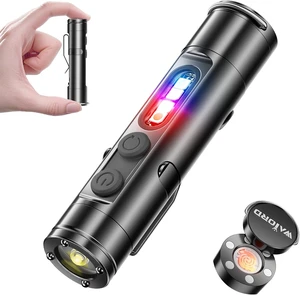 Taclite Mini K2 Flashlight Ultimate Everyday Micro Tool with COB Light, 6-in-1 Rechargeable Keychain Torch, Side Lights, Strobe, Magnet, Window Breaker & Electric Lighter, EDC Survival Tool Taclite Mini K2 Flashlight Ultimate Everyday Micro Tool with COB Light, 6-in-1 Rechargeable Keychain Torch, Side Lights, Strobe, Magnet, Window Breaker & Electric Lighter, EDC Survival Tool