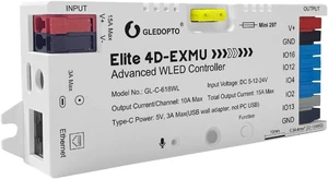 Elite ESP32 WLED LED Strip Controller 4 Outputs, Ethernet, Microphone, UART, Energy-Saving 20A Relay & Pluggable Fuse for WS2811 WS2812 SK6812 WS2815 Addressable RGB IC Elite ESP32 WLED LED Strip Controller 4 Outputs, Ethernet, Microphone, UART, Energy-Saving 20A Relay & Pluggable Fuse for WS2811 WS2812 SK6812 WS2815 Addressable RGB IC