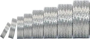 Tinned Copper Braided Cable Shielding Sleeve Metal Wire Loom Sheathing, EMI RFI ESD Protector Grounding Mesh, Flat Tubular Expandable 11/16" W (0.44" ID) - 16FT Tinned Copper Braided Cable Shielding Sleeve Metal Wire Loom Sheathing, EMI RFI ESD Protector Grounding Mesh, Flat Tubular Expandable 11/16" W (0.44" ID) - 16FT