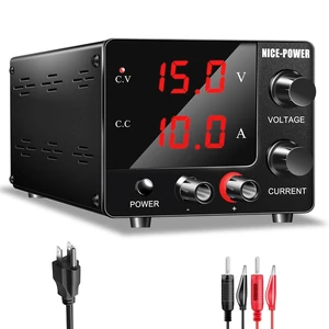 DC Power Supply Variable 0~30V 0~10A, 3-Digits LED Display Current and Voltage Adjustable 150W Fixed with Encoder DC Bench Power Supply 15V 10A/30V 5A,Electroplating DIY etc DC Power Supply DC Power Supply Variable 0~30V 0~10A, 3-Digits LED Display Current and Voltage Adjustable 150W Fixed with Encoder DC Bench Power Supply 15V 10A/30V 5A,Electroplating DIY etc DC Power Supply