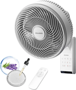 12 inch Indoor Oscillating Wall Mount Fan with Remote, White 12 inch Indoor Oscillating Wall Mount Fan with Remote, White