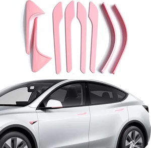 for Pink Tesla Car Accessories Door Handle Covers for Pink 2019-2022 Model Y with HW 3.0 Camera Covers for Model Y Side Mirror Trim Strip for Tesla Model Y Accessories (8PCS) for Pink Tesla Car Accessories Door Handle Covers for Pink 2019-2022 Model Y with HW 3.0 Camera Covers for Model Y Side Mirror Trim Strip for Tesla Model Y Accessories (8PCS)