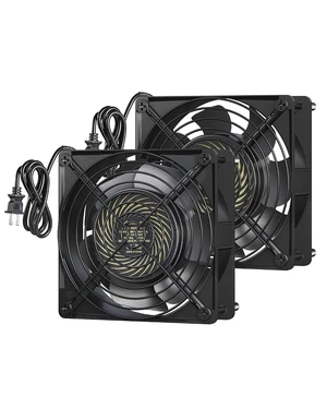 2 Pack 120V AC Fan Waterproof Exhaust Fan 120mm 18W 2850RPM 90CFM
