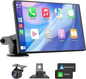 Wireless Carplay and Android Auto Screen for Car, 7" HD Portable Touch Screen Car Stereo with Bluetooth, Backup Camera, Navigation, Mirror Link for All Vehicles Wireless Carplay and Android Auto Screen for Car, 7" HD Portable Touch Screen Car Stereo with Bluetooth, Backup Camera, Navigation, Mirror Link for All Vehicles