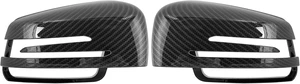 Pair New Exterior Rear View Mirror Housing Door Wing Mirror Covering Cap Carbon Fiber Pattern for Mercedes Benz a B C E GLA Class W204 W212 Pair New Exterior Rear View Mirror Housing Door Wing Mirror Covering Cap Carbon Fiber Pattern for Mercedes Benz a B C E GLA Class W204 W212