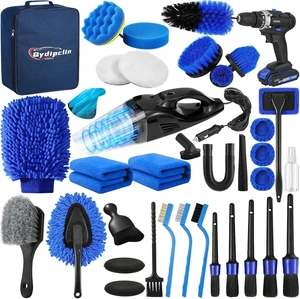 37Pcs Car Detailing Kit Detailing Brush Set Car Wash Cleaning Kit Blue 37Pcs Car Detailing Kit Detailing Brush Set Car Wash Cleaning Kit Blue