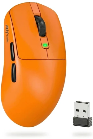 Wireless Gaming Mouse, 43g Ultra-Lightweight Computer Mouse with 2.4GHz/Bluetooth/USB-C, 24000 DPI, Rechargeable PC Game Mice with 5 Programmable Buttons for Win/Mac, Orange Wireless Gaming Mouse, 43g Ultra-Lightweight Computer Mouse with 2.4GHz/Bluetooth/USB-C, 24000 DPI, Rechargeable PC Game Mice with 5 Programmable Buttons for Win/Mac, Orange