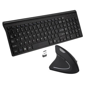 Left Handed 2.4GHz Wireless Vertical Ergonomic Mouse and Keyboard Combo Ultra-Thin Portable Size for PC Desktop Computer Laptop Mac Tablet, Black Left Handed 2.4GHz Wireless Vertical Ergonomic Mouse and Keyboard Combo Ultra-Thin Portable Size for PC Desktop Computer Laptop Mac Tablet, Black