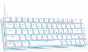 T68SE 60% Gaming Mechanical Keyboard,Ultra Compact Mini 68 Key with Red Switches Wired Keyboard,Anti-Ghosting Keys, for Windows Laptops and PC Gamers,White T68SE 60% Gaming Mechanical Keyboard,Ultra Compact Mini 68 Key with Red Switches Wired Keyboard,Anti-Ghosting Keys, for Windows Laptops and PC Gamers,White