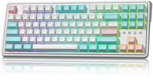 75% Keyboard, Wireless Gaming Keyboard, 3-Modes Creamy Mechanical Keyboard Hot-Swap with Pre-lubed Linear Switch for PC/Tablet/PS/Xbox (White) 75% Keyboard, Wireless Gaming Keyboard, 3-Modes Creamy Mechanical Keyboard Hot-Swap with Pre-lubed Linear Switch for PC/Tablet/PS/Xbox (White)