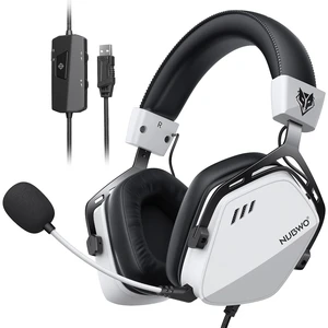 HG03 Wired Gaming Headset for PC, FPS-Tuned, Noise-Canceling Mic | USB-A Equipped | One-Click FPS Mode | 50mm Driver | Memory Foam Cushion | For PC Laptop | Gaming & Office Comfort - White HG03 Wired Gaming Headset for PC, FPS-Tuned, Noise-Canceling Mic | USB-A Equipped | One-Click FPS Mode | 50mm Driver | Memory Foam Cushion | For PC Laptop | Gaming & Office Comfort - White