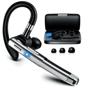 Bluetooth Headset, 100Hrs Bluetooth 6.1 Earpiece, HD Audio, Mute Button | Trucker Headset with Dual Noise Cancelling Mics, Dual Device Connection, Hands Free Headphone for Trucker/Business/Work Bluetooth Headset, 100Hrs Bluetooth 6.1 Earpiece, HD Audio, Mute Button | Trucker Headset with Dual Noise Cancelling Mics, Dual Device Connection, Hands Free Headphone for Trucker/Business/Work