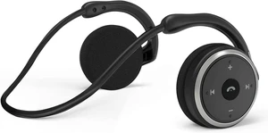 Behind The Head Headphones, Bluetooth 5.0 Neckband Around Head Headphones Lightweight Small Foldable Wireless Sports Sweatproof Headset with Microphone & Carrying Case (Black) Behind The Head Headphones, Bluetooth 5.0 Neckband Around Head Headphones Lightweight Small Foldable Wireless Sports Sweatproof Headset with Microphone & Carrying Case (Black)
