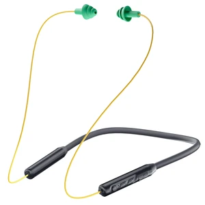 Bluetooth Earplug Headphones, Neckband Wireless Earbuds earplugs-29db Noise Reduction isolating in-Ear earplug Earphones and Controls,IPX5 sweatproof,19+Hour Battery(Yellow & Green) Bluetooth Earplug Headphones, Neckband Wireless Earbuds earplugs-29db Noise Reduction isolating in-Ear earplug Earphones and Controls,IPX5 sweatproof,19+Hour Battery(Yellow & Green)