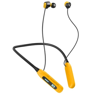 Neckband Bluetooth Headphones 5.4, IPX5 Waterproof Sports Earbuds with Mic, 80H Playtime 1000H Standby, LED Power Display, Magnetic in-Ear Headset for Running Workout Gym (Yellow) Neckband Bluetooth Headphones 5.4, IPX5 Waterproof Sports Earbuds with Mic, 80H Playtime 1000H Standby, LED Power Display, Magnetic in-Ear Headset for Running Workout Gym (Yellow)