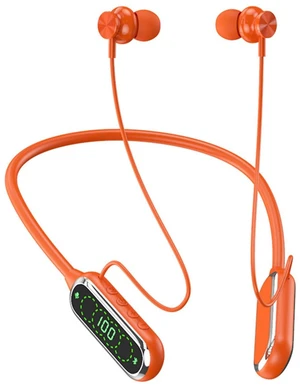 Color Screen Wireless Neckband Earphones 100 Hour Playback time TF Card Slot & BT5.4 Long Battery Life Wireless Sports Earphone (Orange) Color Screen Wireless Neckband Earphones 100 Hour Playback time TF Card Slot & BT5.4 Long Battery Life Wireless Sports Earphone (Orange)