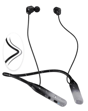 Neckband Bluetooth Headphones, Sport Noise Cancelling Bluetooth in Ear Buds, 80H Playtime Wireless Earphones with Mic, Waterproof in-Ear Headset for Sports/Workout/Office, Silver Neckband Bluetooth Headphones, Sport Noise Cancelling Bluetooth in Ear Buds, 80H Playtime Wireless Earphones with Mic, Waterproof in-Ear Headset for Sports/Workout/Office, Silver