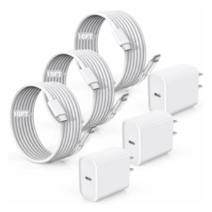 Fast Charger for iPhone 17/16/15 Charger,10FT Extra Long Fast Charging 3Pack Block USB-C to USB C Fast Charging Cable Cord for iPhone Air/17 Pro Max/iPhone 16 Pro/16 Plus/15 Pro Max,iPad Pro/Air/Mini Fast Charger for iPhone 17/16/15 Charger,10FT Extra Long Fast Charging 3Pack Block USB-C to USB C Fast Charging Cable Cord for iPhone Air/17 Pro Max/iPhone 16 Pro/16 Plus/15 Pro Max,iPad Pro/Air/Mini