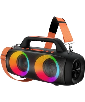Roar 1 Outdoor Bluetooth Speaker, IPX6 Waterproof,60W | Powerful Sound JIKE Bass, Bluetooth 5.4, 24H Playtime, TWS Pairing, RGB Party Lights, for Travel Camping and Beach Roar 1 Outdoor Bluetooth Speaker, IPX6 Waterproof,60W | Powerful Sound JIKE Bass, Bluetooth 5.4, 24H Playtime, TWS Pairing, RGB Party Lights, for Travel Camping and Beach