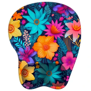 Wrist Support Mouse Pad Anti Slip Rubber Wrist Rest Mousepad 9in X 8in Small Desktop Notebook Mouse Mat for Working and Gaming (M-Vibrant Flowers) Wrist Support Mouse Pad Anti Slip Rubber Wrist Rest Mousepad 9in X 8in Small Desktop Notebook Mouse Mat for Working and Gaming (M-Vibrant Flowers)