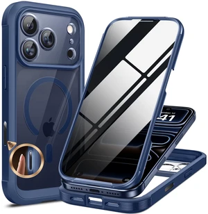 for iPhone 17 Pro Privacy Series Case, Magsafe, Deep Blue | Built-in Privacy Screen Protector | 360° Full Protection | Colored Bezel & Clear Back | Shock-Absorbent | 6,3 Inch for iPhone 17 Pro Privacy Series Case, Magsafe, Deep Blue | Built-in Privacy Screen Protector | 360° Full Protection | Colored Bezel & Clear Back | Shock-Absorbent | 6,3 Inch