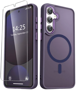 for Samsung Galaxy S25 FE Case, Matte Magnetic Case, Purple | Fit for Magsafe, Screen Protector Included, Translucent Frosted Slim Shockproof Protective Phone Cover for Samsung Galaxy S25 FE Case, Matte Magnetic Case, Purple | Fit for Magsafe, Screen Protector Included, Translucent Frosted Slim Shockproof Protective Phone Cover