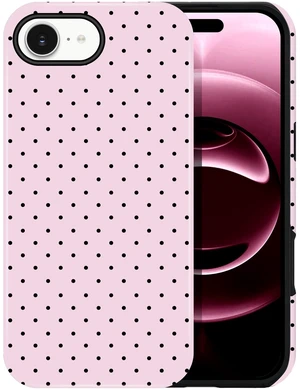 Polka Dot Pattern Phone Case for iPhone 16e/17e 6.1", Pink | Cute Aesthetic Case for Women Girls,Dual-layer Shockproof Protective Phone Cover,No Fading Print Polka Dot Pattern Phone Case for iPhone 16e/17e 6.1", Pink | Cute Aesthetic Case for Women Girls,Dual-layer Shockproof Protective Phone Cover,No Fading Print