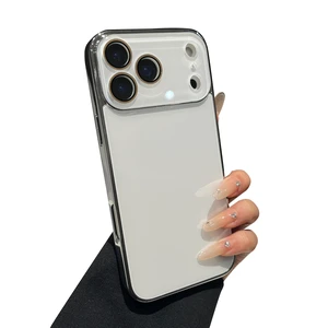 for iPhone 17 Pro Max Case, White | Solid Color Electroplated Frame with Crystal Camera Lens Protection for iPhone 17 Pro Max Case, White | Solid Color Electroplated Frame with Crystal Camera Lens Protection