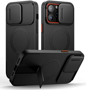 for iPhone 14 Pro Max Case with Magnetic Camera Slide Cover and Adjustable Kickstand, Compatible with MagSafe, Shockproof Bumper Case Slim Protective Cover 6.7 Inch, Black for iPhone 14 Pro Max Case with Magnetic Camera Slide Cover and Adjustable Kickstand, Compatible with MagSafe, Shockproof Bumper Case Slim Protective Cover 6.7 Inch, Black