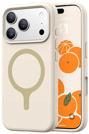 Silicone & Magnetic for iPhone 17 Pro Case, Antique White | Compatible with MagSafe, Camera Control Cover, Premium Silicone Cover Shockproof Drop Protection Phone Case for 17 Pro Silicone & Magnetic for iPhone 17 Pro Case, Antique White | Compatible with MagSafe, Camera Control Cover, Premium Silicone Cover Shockproof Drop Protection Phone Case for 17 Pro