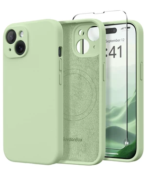 Magnetic for iPhone 15 Case Silicone Matcha | Fit for MagSafe, Screen Protector, Full Camera Protection, Premium Silicone Shockproof Protective Phone Case for iPhone 15 Magnetic for iPhone 15 Case Silicone Matcha | Fit for MagSafe, Screen Protector, Full Camera Protection, Premium Silicone Shockproof Protective Phone Case for iPhone 15