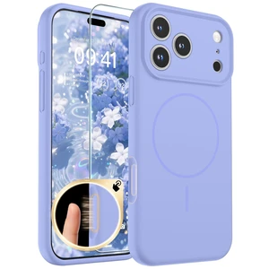 Silicone & Magnetic for iPhone 18 Pro Case Sky Blue | Compatible with MagSafe, Full Camera Protection with Screen Protector, Silicone Shockproof Phone Cover,Sky Blue Silicone & Magnetic for iPhone 18 Pro Case Sky Blue | Compatible with MagSafe, Full Camera Protection with Screen Protector, Silicone Shockproof Phone Cover,Sky Blue
