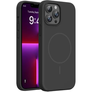 Silicone & Magnetic for iPhone 13 Pro Case, Black | Compatible with MagSafe, Liquid Silicone Case Shockproof Drop Protection Phone Case for 13 Pro Silicone & Magnetic for iPhone 13 Pro Case, Black | Compatible with MagSafe, Liquid Silicone Case Shockproof Drop Protection Phone Case for 13 Pro