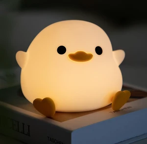 Cute Pea Duck Night Light,Duck Lamp,2 Levels Dimmable Silicone | Ducky Light,LED Squishy Animal Light for Kids Sleep,Rechargeable Bedside Touch Lamp, Kids Room Decor Gift Toy Cute Pea Duck Night Light,Duck Lamp,2 Levels Dimmable Silicone | Ducky Light,LED Squishy Animal Light for Kids Sleep,Rechargeable Bedside Touch Lamp, Kids Room Decor Gift Toy