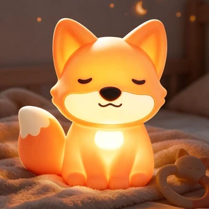 Fox Night Light, Fox Gifts, Soft Silicone Lamp with 3 Level Warm Light, 30Minute AutoOff Timer, Foxes Stuff Ornament Kawaii Bedroom Nursery Decor, Birthday, Christmas Fox Night Light, Fox Gifts, Soft Silicone Lamp with 3 Level Warm Light, 30Minute AutoOff Timer, Foxes Stuff Ornament Kawaii Bedroom Nursery Decor, Birthday, Christmas