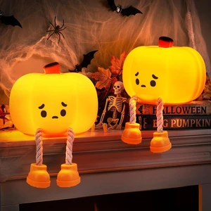 Pumpkin Night Light, 2 Pack Rechargeable Halloween Nightlights | Dimmable; Silicone; Touch Control; Orange Cute Pumpkin Lamp for Kids Baby Toddler Fall Autumn Room Office Bedside Desk Decor Pumpkin Night Light, 2 Pack Rechargeable Halloween Nightlights | Dimmable; Silicone; Touch Control; Orange Cute Pumpkin Lamp for Kids Baby Toddler Fall Autumn Room Office Bedside Desk Decor