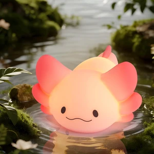 Axolotl Night Light for Kids Gifts Squishy Nightlight for Kid Room Decor Girls Rechargeable 1/3 Hours Timer Lamp Colorful Cute Lights Toddle Baby (Big Eye) Axolotl Night Light for Kids Gifts Squishy Nightlight for Kid Room Decor Girls Rechargeable 1/3 Hours Timer Lamp Colorful Cute Lights Toddle Baby (Big Eye)