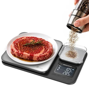 Dual Platform Kitchen Scale, 10kg/500g, 1g/0.01g Precision | Digital Food Scale for Baking, Cooking, Weight Loss & Meal Prep, Weight Sum, Tare, Backlit LCD, 5 Units & 3 AAA Batteries Dual Platform Kitchen Scale, 10kg/500g, 1g/0.01g Precision | Digital Food Scale for Baking, Cooking, Weight Loss & Meal Prep, Weight Sum, Tare, Backlit LCD, 5 Units & 3 AAA Batteries