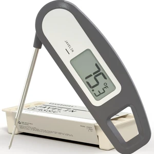 Ultra-Fast 3-Second Digital Instant Read Meat Thermometer for Grill and Cooking, 2.75" Probe, Compact Foldable Design, Large Display, IP65 Water Resistant, NSF Certified Sesame Ultra-Fast 3-Second Digital Instant Read Meat Thermometer for Grill and Cooking, 2.75" Probe, Compact Foldable Design, Large Display, IP65 Water Resistant, NSF Certified Sesame