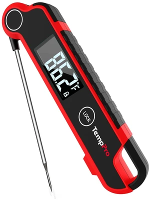 TempSwift 0.5 SEC Instant Read Meat Thermometer Digital | Cooking Thermometer with Large Auto-Rotating LCD Display, Waterproof Food Thermometer Digital for Kitchen, BBQ or Grill TempSwift 0.5 SEC Instant Read Meat Thermometer Digital | Cooking Thermometer with Large Auto-Rotating LCD Display, Waterproof Food Thermometer Digital for Kitchen, BBQ or Grill