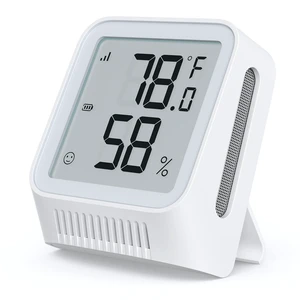 Wi-Fi Thermometer Hygrometer with LCD, Base Station not Included | Clear LCD Display for Real-Time Indoor Temperature and Humidity Wi-Fi Thermometer Hygrometer with LCD, Base Station not Included | Clear LCD Display for Real-Time Indoor Temperature and Humidity