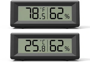 Small Digital Hygrometer, Humidity Meter, Indoor Thermometer, Room Temperature and Humidity Monitor, Gauge with Accurate Sensor, for House, Home, Baby Room, Greenhouse, Humidor, Incubator, Reptiles Small Digital Hygrometer, Humidity Meter, Indoor Thermometer, Room Temperature and Humidity Monitor, Gauge with Accurate Sensor, for House, Home, Baby Room, Greenhouse, Humidor, Incubator, Reptiles