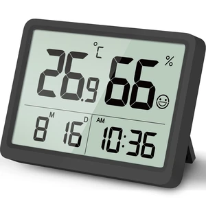 Digital Hygrometer, Humidity Meter, Temperature Monitor for Room | Calibration, Clock, 3.62 LCD, 3-Way Mount, 10s Refresh, Baby Room, Greenhouse, Guitar, CR2450 Battery, Comfort Digital Hygrometer, Humidity Meter, Temperature Monitor for Room | Calibration, Clock, 3.62 LCD, 3-Way Mount, 10s Refresh, Baby Room, Greenhouse, Guitar, CR2450 Battery, Comfort