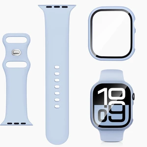 Compatible with Kids Apple Watch Band+Case 38/40/41/42/44/45/46mm Silicone | for iWatch Series SE3 SE2 SE 11 10 9 8 7 6 5 4 3 2 1, Soft Breathable Sport Strap and Protective Cover with Tempered Glass Compatible with Kids Apple Watch Band+Case 38/40/41/42/44/45/46mm Silicone | for iWatch Series SE3 SE2 SE 11 10 9 8 7 6 5 4 3 2 1, Soft Breathable Sport Strap and Protective Cover with Tempered Glass