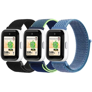 Nylon Bands for SyncUP Kids Watch 2/1 Band, Adjustable Breathable Nylon Replacement Strap Compatible with Tmobile Sync UP Kids Watch 2/1 Band (Black+Blue+Lime) Nylon Bands for SyncUP Kids Watch 2/1 Band, Adjustable Breathable Nylon Replacement Strap Compatible with Tmobile Sync UP Kids Watch 2/1 Band (Black+Blue+Lime)