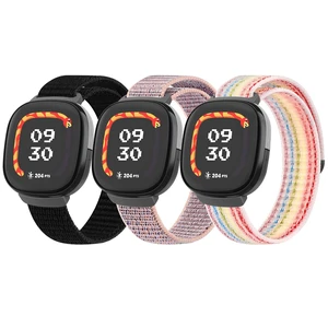 Nylon Bands Compatible with Fitbit Ace LTE, Soft Durable Breathable Sport Replacement Wristbands for Fitbit Ace LTE Band Girl Boy (Black+Pink Sand+Rainbow) Nylon Bands Compatible with Fitbit Ace LTE, Soft Durable Breathable Sport Replacement Wristbands for Fitbit Ace LTE Band Girl Boy (Black+Pink Sand+Rainbow)