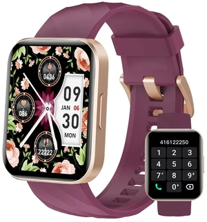 Smart Watch for Women, Answer/Make Calls, for iPhone/Android Phone Purple | 1.85" HD, Fitness Tracker with Heart Rate Monitor Sleep Tracker, 100+ Sport Types, Step/Calories Counter, IP68 Waterproof Smart Watch for Women, Answer/Make Calls, for iPhone/Android Phone Purple | 1.85" HD, Fitness Tracker with Heart Rate Monitor Sleep Tracker, 100+ Sport Types, Step/Calories Counter, IP68 Waterproof