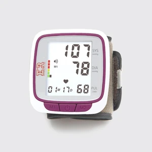Fully Automatic Blood Pressure Wrist Cuff Watch Wearable Monitor for Home Use - Purple - Batteries Included Fully Automatic Blood Pressure Wrist Cuff Watch Wearable Monitor for Home Use - Purple - Batteries Included