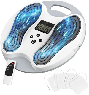 Transcutaneous Electrical Nerve Stimulator for Pain Relief with 4 TENS Pads | EMS Foot Massager Muscle Stimulator with 10 Modes 20 Intensities for Pain Relief and Improve Circulation Transcutaneous Electrical Nerve Stimulator for Pain Relief with 4 TENS Pads | EMS Foot Massager Muscle Stimulator with 10 Modes 20 Intensities for Pain Relief and Improve Circulation