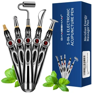 5-in-1 Acupuncture Pen, Electronic Acupuncture Pen, Pain Relief Therapy, Meridian Energy Pulse Massage Pen, Powerful Meridian Energy Pen Relief Pain Tools 5-in-1 Acupuncture Pen, Electronic Acupuncture Pen, Pain Relief Therapy, Meridian Energy Pulse Massage Pen, Powerful Meridian Energy Pen Relief Pain Tools